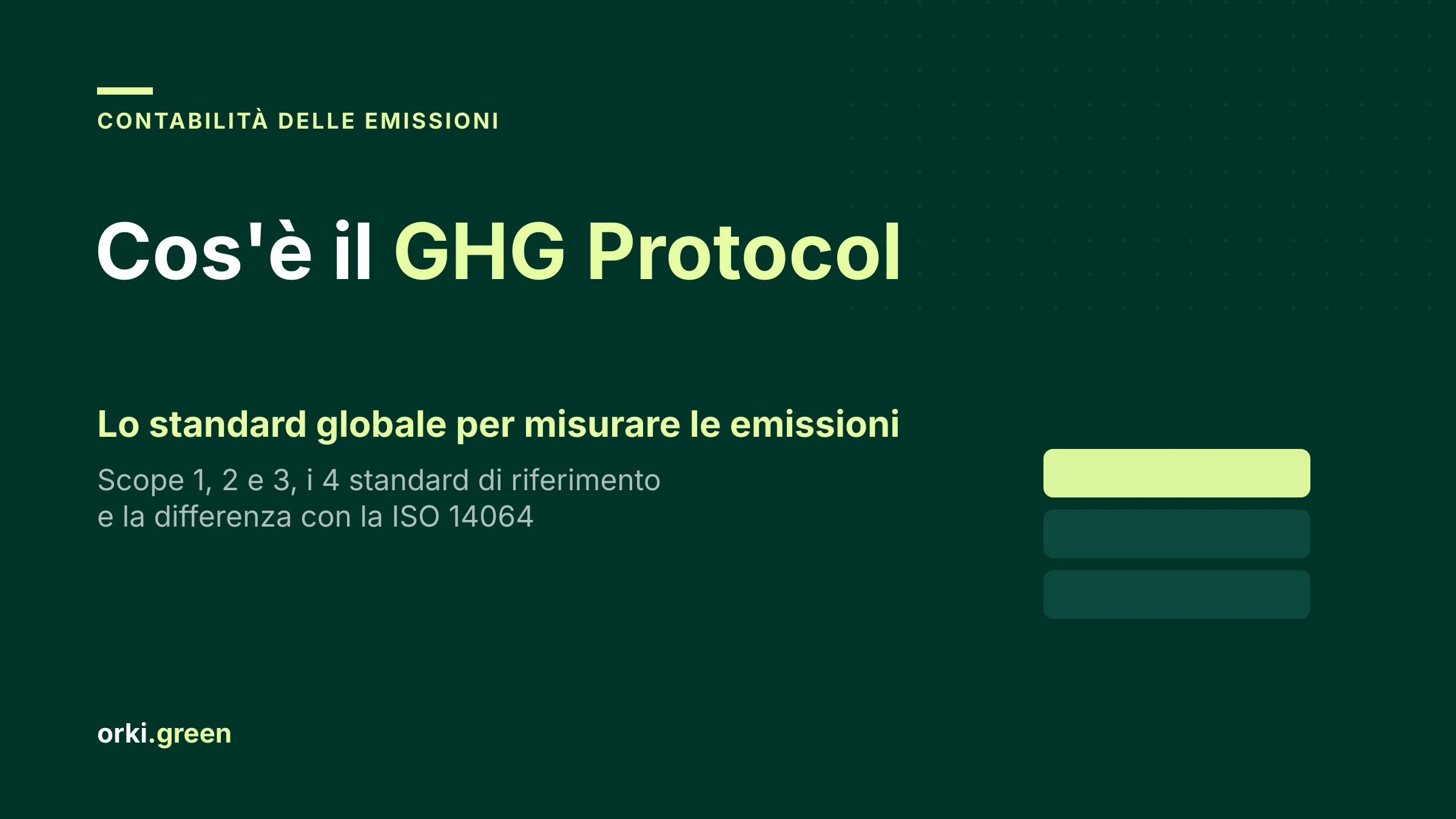 GHG Protocol: standard, scope 1 2 3 e differenza con la ISO 14064